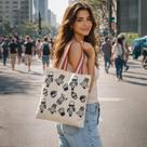 Bolsa Moda Praia Ecobag Sacola Feminina Ecológica Tecido Algodão Media