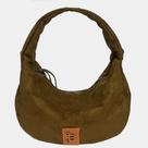Bolsa Modelo Hobo de Camurça Sintética com Alça de Ombro