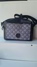 Bolsa Molekinha Trasversal Preta Vichy Corações Ref.: 20013.1