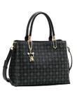 Bolsa Monograma Delicado - Alça de Mão - Chenson 3485472 - Preto Bolsa Monograma Delicado - Alça de Mão - Chenson 3485472 - Preto