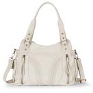 Bolsa Montana West de couro macio lavado bege MWC-019BG