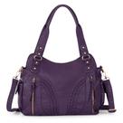 Bolsa Montana West em couro macio lavado roxo MWC-019PP