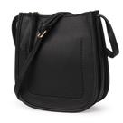 Bolsa Montana West MWC-077BK Pequena Crossbody em material vegano