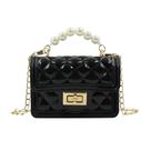 Bolsa MOSSTYUS Mini Jelly Purse Candy Color Black PVC