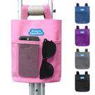 Bolsa muleta Top Glides Universal com 2 bolsos, 20 x 23 cm (rosa)