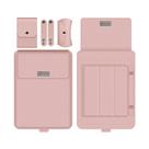 Bolsa multifuncional universal para computador de 13-14 polegadas Suporte para laptop Bolsa de forro para laptop Suporte de computador portátil Bolsa de armazenamento para laptop