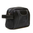 Bolsa Nécessaire De Couro Legítimo com Bolso Frontal e Alça