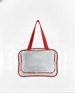 Bolsa Necessaire Organizadora Transparentes PVC cristal Viagem, Maquiagem, Academia, Enfermagem