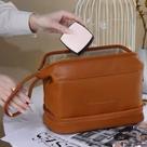 Bolsa Necessaire Super Espaçosa Maquiagem Portátil Para Viagem Cor:modelo marrom