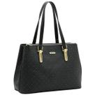 Bolsa Ombro Chenson Grande Elemento Gráfico Feminina 3485608 Cor:Preto