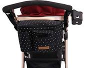 Bolsa organizadora de carrinho de criança Miracle Baby Universal Black White
