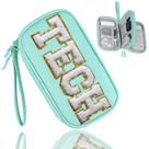 Bolsa organizadora de eletrônicos COSHAYSOO Travel Teal Blue Bolsa organizadora de eletrônicos COSHAYSOO Travel Teal Blue