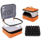 Bolsa organizadora de esmaltes Beloving Clear Orange para 30 garrafas