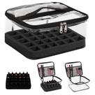 Bolsa organizadora de esmaltes Beloving contém 30 garrafas pretas