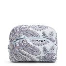 Bolsa organizadora de maquiagem cosmética Vera Bradley Cotton Soft Sky