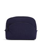 Bolsa organizadora de maquiagem cosmética Vera Bradley Microfiber Navy