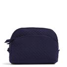Bolsa organizadora de maquiagem cosmética Vera Bradley Microfiber Navy