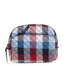 Bolsa organizadora de maquiagem cosmética Vera Bradley Patriotic Plaid