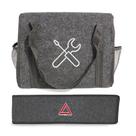 Bolsa Organizadora Porta Malas Universal + Capa Porta Triângulo de Sinalização Carpete Grafite Automotivo Bolsa Organizadora Porta Malas Universal + Capa Porta Triângulo de Sinalização Carpete Grafite Automotivo