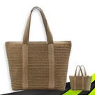 Bolsa Palha Praia Verão Feminina Grande com Ziper 1081