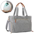 Bolsa para bomba de mama, sacola para fraldas mommore com capa de laptop de 15"