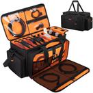 Bolsa para Cabos DJ Wigojoy Grande Laranja com Bolso para Laptop Bolsa para Cabos DJ Wigojoy Grande Laranja com Bolso para Laptop