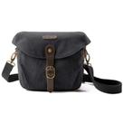 Bolsa para câmera BAGSMART, estojo para câmera tiracolo de lona SLR DSLR, bolsa de ombro compacta com capa de chuva para mulheres e homens, preta