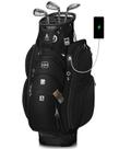 Bolsa para Carrito de Golf Vancropak con Divisor Superior de 15 Compartimentos Negra