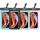 Bolsa para celular NEWPPON impermeável de 7,2 polegadas, pacote com 4 unidades flutuantes Bolsa para celular NEWPPON impermeável de 7,2 polegadas, pacote com 4 unidades flutuantes