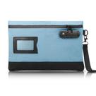 Bolsa para Dinero KOSMCCO con Cerradura Lienzo Azul Claro 30 x 20 cm Bolsa para Dinero KOSMCCO con Cerradura Lienzo Azul Claro 30 x 20 cm