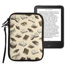 Bolsa para E-reader kwmobile - Neoprene Universal (Tamanho 6) - Bege
