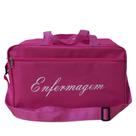 Bolsa para enfermagem com alça de mão e ombro cor rosa