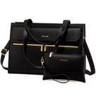 Bolsa para Laptop LOVEVOOK 15,6" - Couro Impermeável Preta para Mulheres Bolsa para Laptop LOVEVOOK 15,6" - Couro Impermeável Preta para Mulheres