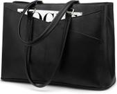 Bolsa para laptop LOVEVOOK 17,3" impermeável tipo tote em couro