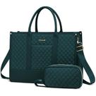 Bolsa para laptop LOVEVOOK, bolsa de trabalho impermeável para mulheres de 15,6 polegadas, verde