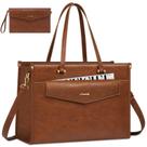 Bolsa para laptop LOVEVOOK, bolsa para laptop de 15,6", couro impermeável