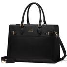 Bolsa para laptop LOVEVOOK para mulheres, bolsa de couro PU de 15,6 polegadas