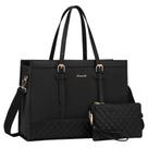 Bolsa para laptop LOVEVOOK para mulheres, bolsa de lona de 15,6" com bolsa