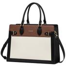 Bolsa para laptop LOVEVOOK para mulheres, bolsa de trabalho de 17 polegadas em couro PU