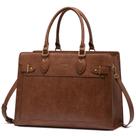 Bolsa para laptop LOVEVOOK para mulheres, bolsa de trabalho de 17 polegadas em couro PU