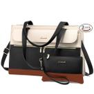 Bolsa para laptop LOVEVOOK para mulheres em couro impermeável de 15,6"