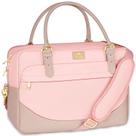 Bolsa para laptop MATEIN grande impermeável de 17 polegadas para mulheres rosa