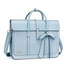 Bolsa para laptop MOSISO PU Leather 13-14 polegadas para mulheres azul