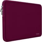 Bolsa para laptop Naukay 14", resistente à água, neoprene, vinho tinto