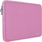 Bolsa para laptop Naukay 14" rosa de neoprene resistente à água