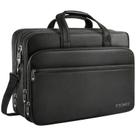 Bolsa para laptop Ytonet expansível de 17,3 polegadas, resistente à água, preta