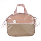 Bolsa para Maternidade Rose e Dourado c/ Medalha - 1pç