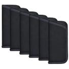 Bolsa para óculos de sol Lucornky Soft Slim Glasses Manga Preta
