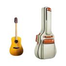 Bolsa Para Violão Acústico De 41 Polegadas, Impermeável, Em Nylon Oxford, Com Alças Duplas