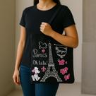 Bolsa Paris Tecido Ecobag Sacola Feminina